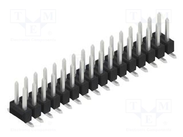 Connector: pin strips; pin header; male; PIN: 32; 2.54mm; SMT; 2x16