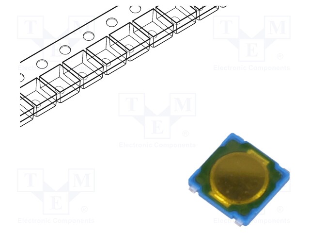 Microswitch TACT; SPST-NO; Pos: 2; 0.05A/12VDC; SMT; 1.6N; 0.55mm