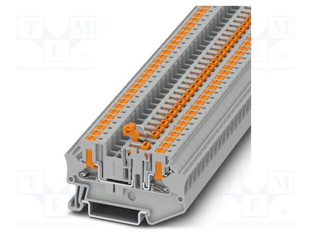 Splice terminal: rail; PTV; PA; L: 36.9mm; terminals: 2; W: 6.2mm