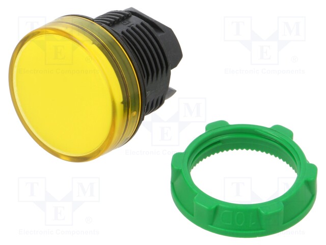 Control lamp; 22mm; Harmony XB5; -25÷70°C; Ø22mm; IP66; yellow