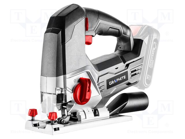 Jigsaw; battery; wood,metal; 18VDC; 80mm