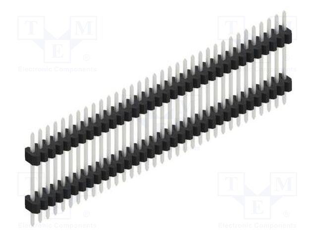 Connector: pin strips; pin header; male; PIN: 34; 1.27mm; THT; 1x34