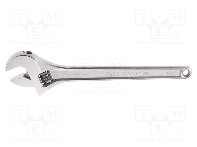 Wrench: adjustable; Jaw capacity: 52mm; Overall len: 436.6mm