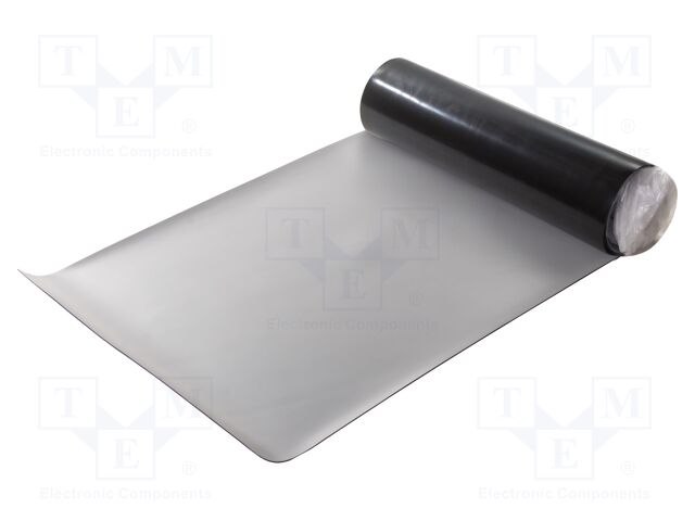Mat: bench; ESD; grey; L: 10m; Width: 0.8m; Thick: 2mm; rubber; 130°C