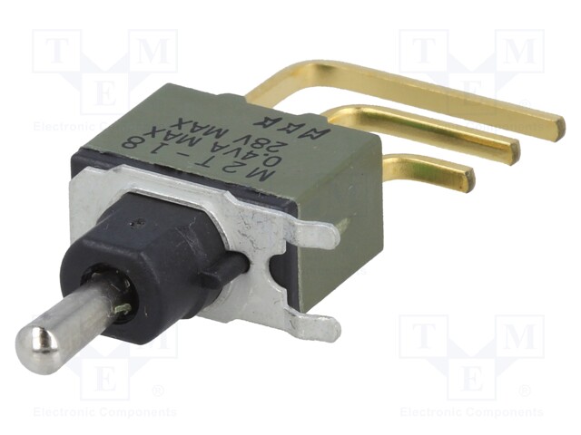 Switch: toggle; Pos: 3; SPDT; (ON)-OFF-(ON); 6A/125VAC; -30÷85°C