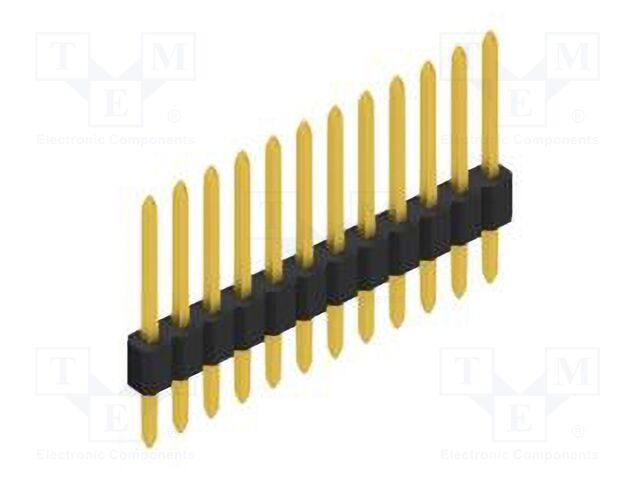 Connector: pin strips; pin header; male; PIN: 12; 1.27mm; THT; 1x12