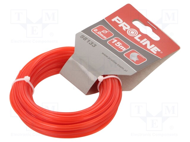 Trimmer line; L: 15m; Mat: nylon; Shape: star; Size: 2mm