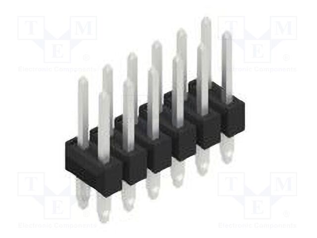 Connector: pin strips; pin header; male; PIN: 12; 2.54mm; THT; 2x6