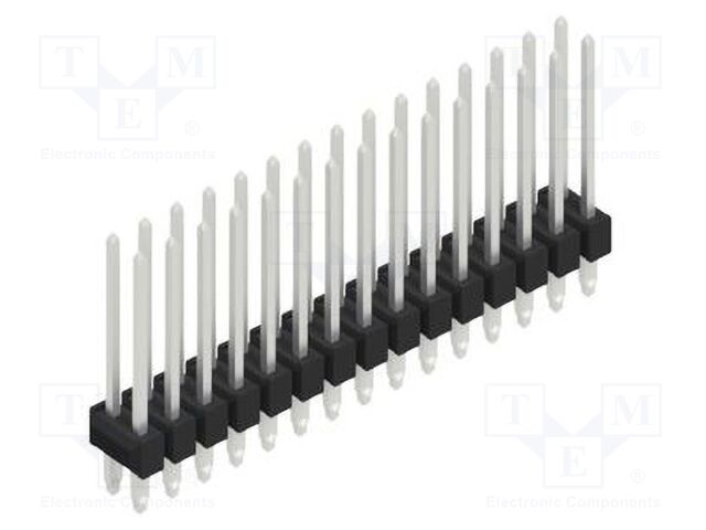 Connector: pin strips; pin header; male; PIN: 30; 2.54mm; THT; 2x15