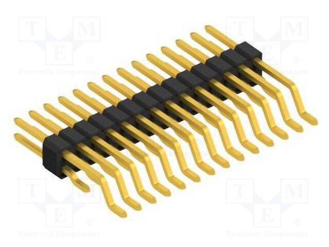 Connector: pin strips; pin header; male; PIN: 28; 1.27mm; SMT; 2x14