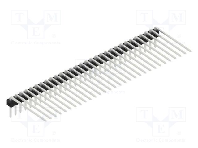 Connector: pin strips; pin header; male; PIN: 30; 2.54mm; THT; 1x30