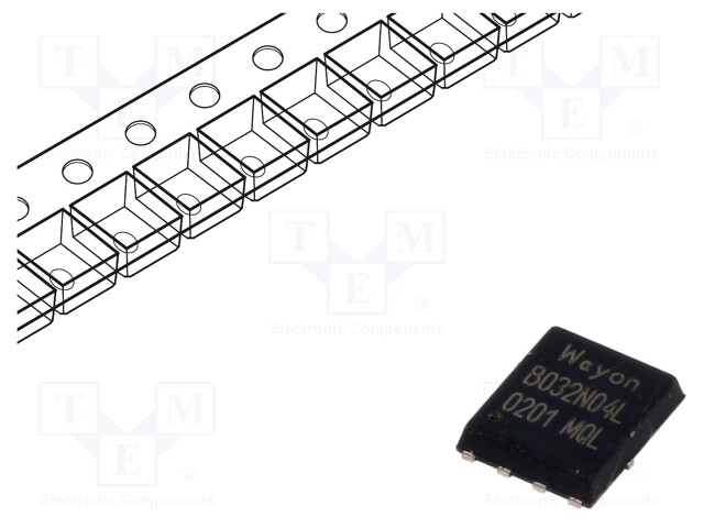 Transistor: N-MOSFET; unipolar; 40V; 57A; Idm: 360A; 44.6W; PDFN56