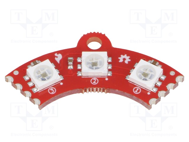 Module: LED controller; 5VDC; APA102C; 35.7x17.7x3.2mm; left