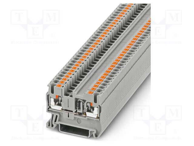 Splice terminal: rail; 500mA; push-in; PA; 0.14÷4mm2; terminals: 2