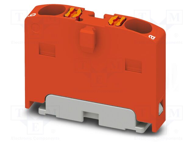 Splice terminal: rail; 17.5A; 450V; push-in; PA; L: 17.7mm; W: 4.2mm