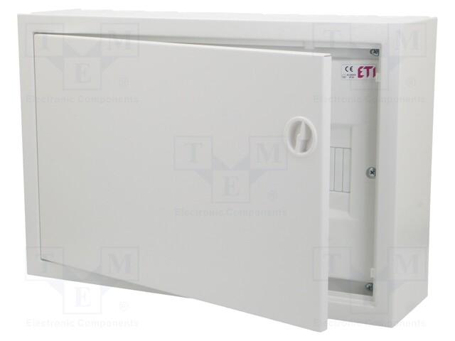 Enclosure: for modular components; IP30; light grey; steel; IK08