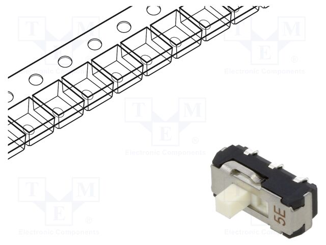 Slide Switch, DPDT, Surface Mount, CL-SB Series, 200 mA