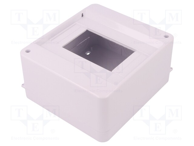 Enclosure: for modular components; IP30; white; No.of mod: 6; ABS