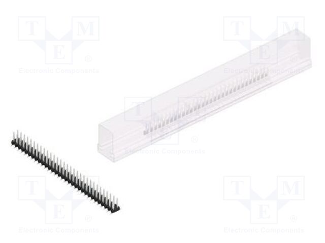 Connector: pin strips; pin header; male; PIN: 62; 2mm; SMT; 2x31