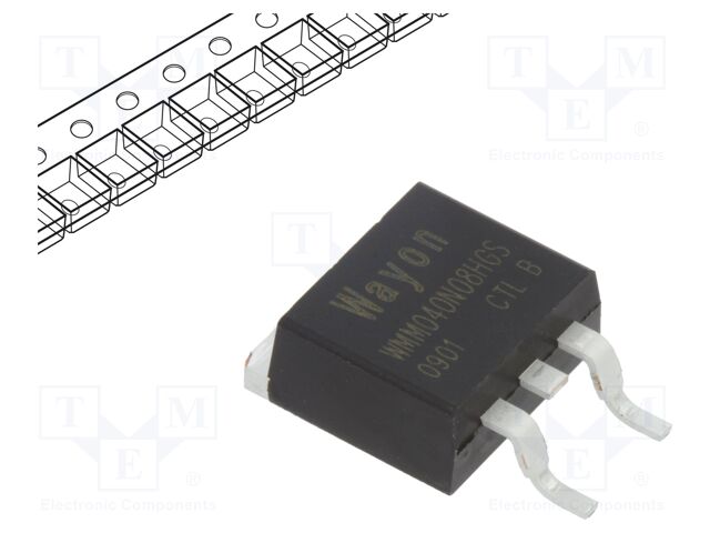 Transistor: N-MOSFET; unipolar; TO263