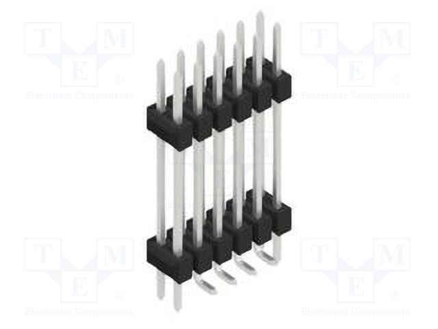 Connector: pin strips; pin header; male; PIN: 12; 2.54mm; SMT; 2x6