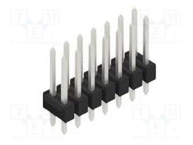 Connector: pin strips; pin header; male; PIN: 14; 2.54mm; THT; 2x7