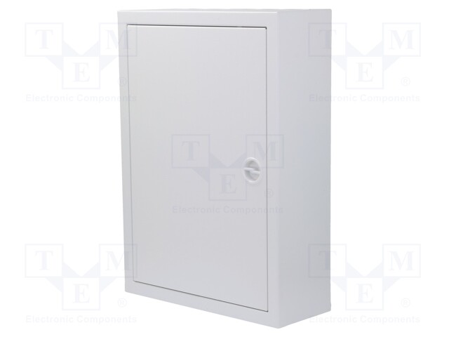 Enclosure: for modular components; IP30; light grey; steel; IK08