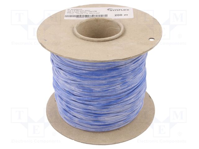 Insulating tube; Mat: silicone; blue; Øint: 1.5mm