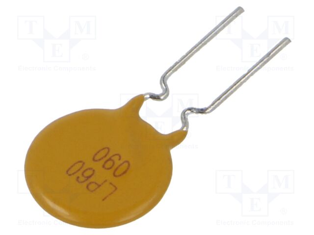 Fuse: PTC polymer; 900mA; Imax: 40A; THT; Iswitch.max: 4.5A