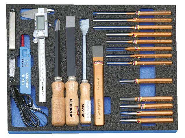 Kit: general purpose; Kit: cold chisels,calliper,with striker