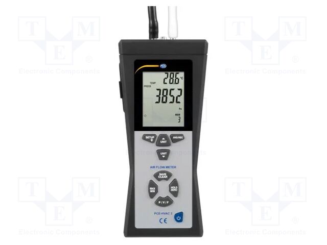 Manometer; Press.meas.range: 0÷50mbar; LCD 2,5"; ±0.3%
