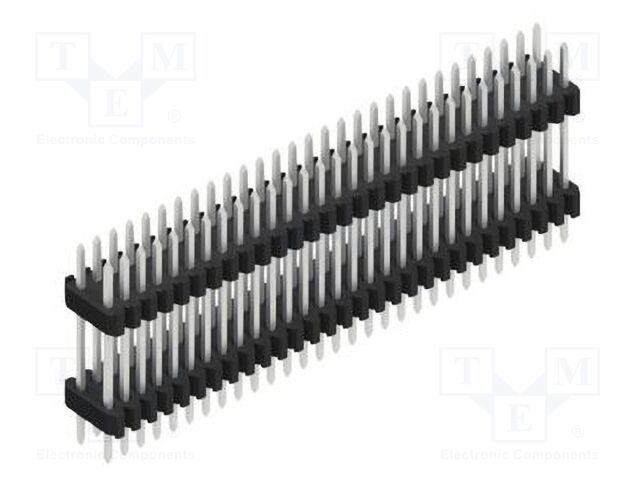 Connector: pin strips; pin header; male; PIN: 58; 1.27mm; THT; 2x29