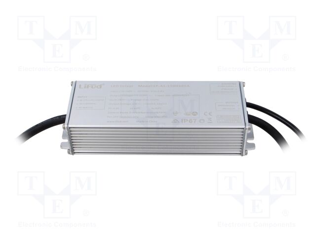 Power supply: switching; LED; 150W; 72÷214VDC; 300÷1050A; IP67