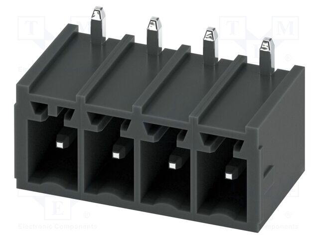 PCB headers, nominal cross section: 1.5 mm2, color: black, n