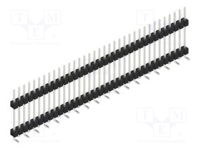 Connector: pin strips; pin header; male; PIN: 35; 2.54mm; SMT; 1x35