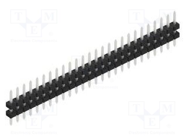 Connector: pin strips; pin header; male; PIN: 26; 2mm; THT; 1x26