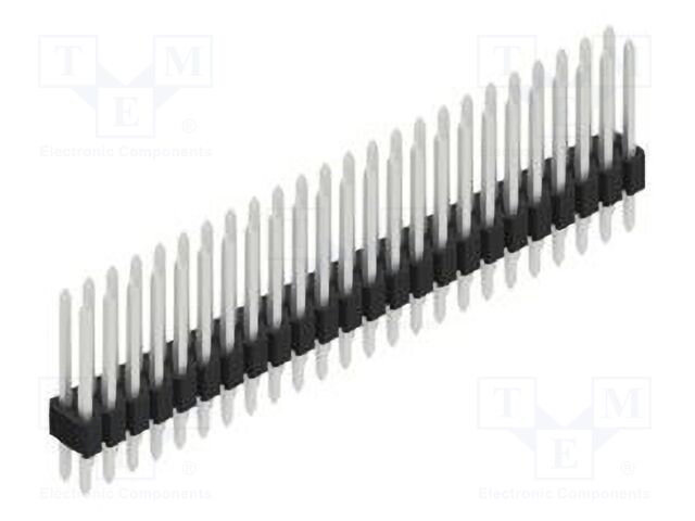 Connector: pin strips; pin header; male; PIN: 48; 1.27mm; THT; 2x24