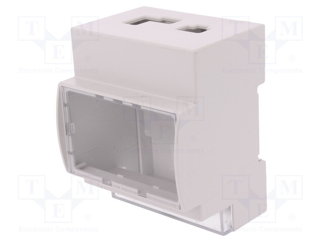 Enclosure: for computer; ARDUINO YUN; ABS; grey; X: 71.3mm; Z: 62mm