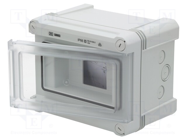 Enclosure: for modular components; IP66; Mounting: wall mount
