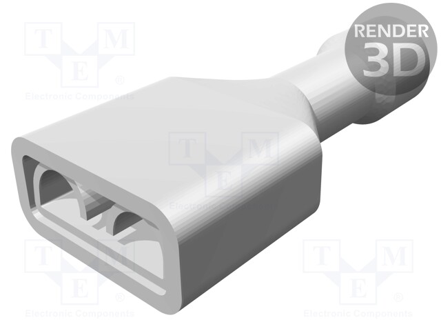 Terminal: flat; 6.35mm; 0.8mm; female; 1.3÷2mm2; crimped; insulated