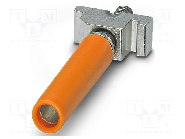 Test socket; L: 44mm; W: 6mm; H: 4.8mm; Body: orange