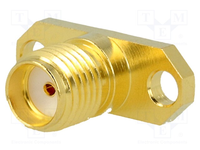 Socket; SMA; female; straight; 50Ω; soldering; teflon; gold-plated