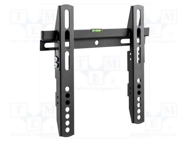 Holder; for wall mounting; 40kg; 23÷42"; black; permanent