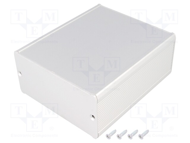Enclosure: with panel; TUF; X: 105mm; Y: 120mm; Z: 52mm; aluminium