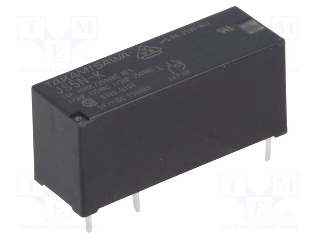 Relay: electromagnetic; SPDT; Ucoil: 5VDC; 8A/250VAC; 8A/24VDC; 8A