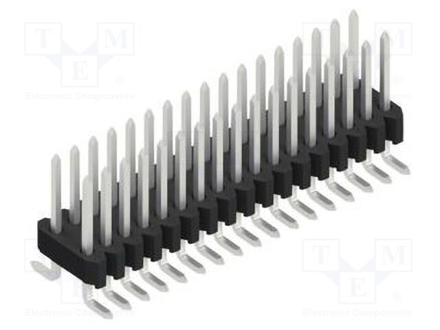 Connector: pin strips; pin header; male; PIN: 34; 1.27mm; SMT; 2x17