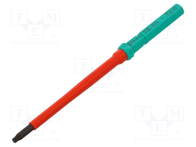 Interchangeable blade; Torx®; insulated; TX15; 157mm; 1kVAC