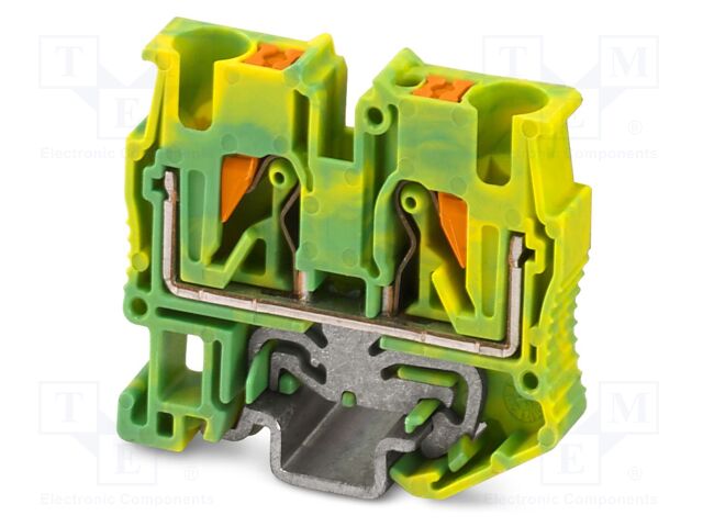 Splice terminal: rail; push-in; PA; L: 32.1mm; 0.2÷6mm2; ways: 1