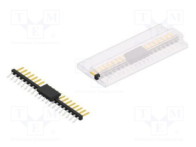 Connector: pin strips; pin header; male; PIN: 20; 2mm; SMT; 1x20