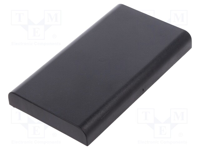 Enclosure: enclosure base; X: 70mm; Y: 123mm; Z: 14.5mm; ABS; black